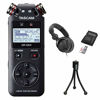 Picture of Tascam DR-05X Stereo Handheld Digital Audio Recorder with Polsen HPC-A30-MK2 Studio Headphones, 16GB Memory Card & Tripod Bundle