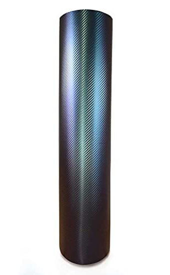 Picture of VViViD Chameleon Carbon Fiber Purple to Blue Oil Slick Stretch Conform Caste Vinyl Wrap Decal Roll XPO (25ft x 5ft)