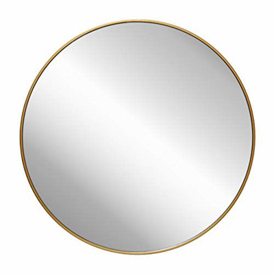 Picture of Gold Circle Wall Mirror 36 Inch Round Wall Mirror for Entryways, Washrooms, Living Rooms and More (Gold, 36")