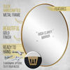 Picture of Gold Circle Wall Mirror 36 Inch Round Wall Mirror for Entryways, Washrooms, Living Rooms and More (Gold, 36")