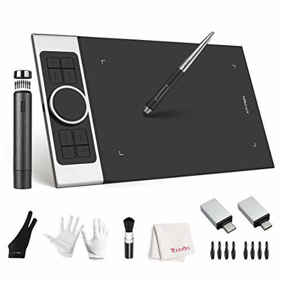 Picture of Drawing Tablet, XP-Pen Deco Pro M Graphics Tablet, 8192 Pressure, Battery-Free Pen Stylus with Tilt Function,116 Inch Animation Tablet with 8 Hotkey, Work with Windows 10/8/7, Mac OS, Android 6.0