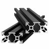 Picture of 5pcs 48'' V Slot 2040 Aluminum Extrusion European Standard Anodized Linear Rail for 3D Printer Parts and CNC DIY Black(1220mm)