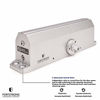 Picture of Commercial Door Closer FS-7600 - Adjustable Grade 1 Commercial Standard Automatic Door Closing Mechanism - ADA Compliant - Aluminium Finish - Medium Traffic Areas -Fitting Instructions UL Listed