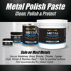 Picture of Rolite - RMP10# Metal Polish Paste - Industrial Strength Scratch Remover and Cleaner, Polishing Cream for Aluminum, Chrome, Stainless Steel and Other Metals, Non-Toxic Formula, 10 Pounds, 1 Pack