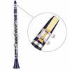 Picture of EASTROCK Clarinet Bb Flat 17 Nickel Keys Beginner Student Clarinet with 2 Barrels Hard Clarinet Case and Clarinet Cleaning Kit