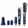 Picture of EASTROCK Clarinet Bb Flat 17 Nickel Keys Beginner Student Clarinet with 2 Barrels Hard Clarinet Case and Clarinet Cleaning Kit