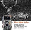 Picture of [2021 Upgrade] 2-Pack Night Vision Game Trail Cameras 24MP 1296P H.264 MP4 Video No Glow Deer Hunting Cams IP66 Waterproof & Password Protected Motion Activated Photo & Video Model Time Lapse