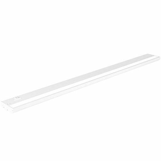 Picture of LED Under Cabinet Lighting by NSL - Dimmable Hardwired or Plugged-in installation - 3 Color Temperature Slide Switch - Warm White (2700K), Soft White (3000K), Cool White (4000K) - 40 Inch White Finish