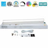 Picture of LED Under Cabinet Lighting by NSL - Dimmable Hardwired or Plugged-in installation - 3 Color Temperature Slide Switch - Warm White (2700K), Soft White (3000K), Cool White (4000K) - 40 Inch White Finish