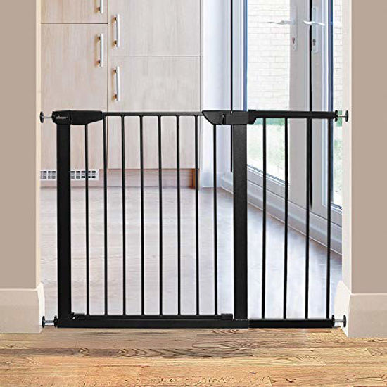 Black metal clearance pet gate