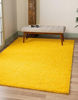 Picture of Unique Loom Solo Solid Shag Collection Modern Plush Area Rug, 8 x 10 ft, Tuscan Sun Yellow