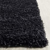 Picture of SAFAVIEH California Premium Shag Collection SG151 Non-Shedding Living Room Bedroom Dining Room Entryway Plush 2-inch Thick Area Rug, 6'7" x 6'7" Square, Black