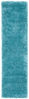 Picture of SAFAVIEH Milan Shag Collection SG180 Solid Non-Shedding Living Room Bedroom Dining Room Entryway Plush 2-inch Thick Runner, 2' x 20' , Aqua Blue