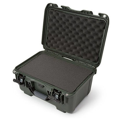 Picture of Nanuk 918 Medium Waterproof Hard Case with Foam Insert 16.9" x 12.9" x 9.3" - Olive