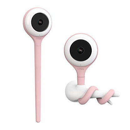 Picture of Lollipop Baby Monitor with True Crying Detection (Cotton Candy) - Smart WiFi Baby Camera - Camera with Video, Audio and Sleep Tracking