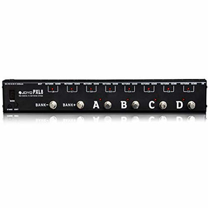 Picture of JOYO PXL8 Foot Pedal Controller 8 FX Loop Programmable Pedal Switcher with True Bypass (Black)