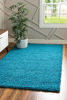 Picture of Unique Loom Solo Solid Shag Collection Area Modern Plush Rug Lush & Soft, 8' 0 x 10' 0, Turquoise