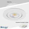 Picture of 4 Inch Led Recessed Lights,KnLnny ware Recessed Lighting 9W 750LM Dimmable LED Recessed Ceiling Light with Junction Box,Adjustable Eyeball Gimbal,ETL Listed, Airtight, 5CCT Selectable, 12Pack