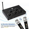 Picture of Portable Karaoke Microphone Mixer System Set, with Dual UHF Wireless Mic, HDMI-ARC / Optical / AUX & HDMI in/Out in Singing Receiver for Smart TV, PC, KTV, Home Theater, Amplifier, Speaker