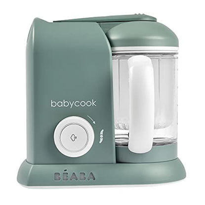 Picture of BEABA Babycook Solo 4 in 1 Steam Cooker and Blender, 4.5 Cups, Dishwasher Safe, Eucalyptus