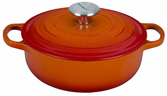 Picture of Le Creuset Enameled Cast Iron Signature Sauteuse Oven, 3.5 qt, Flame