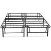 Picture of Amazon Basics Foldable, 18" Black Metal Platform Bed Frame with Tool-Free Assembly, No Box Spring Needed - King