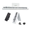 Picture of MAGICON 88 Key Foldable Electronic solid Piano,True and Pure Grand Piano Sound Source by France Dream,Semi-Weighted Keys, the strength touch key,USB/MIDI,wireless BT,Suitable for beginners(White)