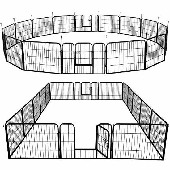 16 panels playpen large hotsell barrier metal dog pen