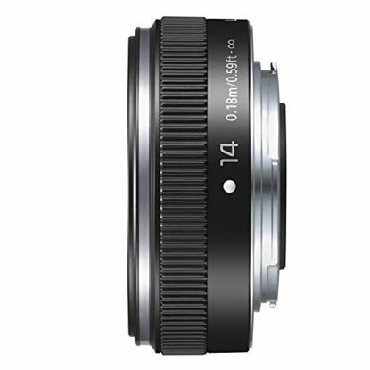 Picture of Panasonic LUMIX G II Lens, 14mm, F2.5 ASPH., Mirrorless Micro Four Thirds, H-H014AK (USA BLACK)