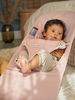 Picture of BABYBJÖRN Bouncer Bliss, Light Gray Frame, Cotton, Petal Quilt, Dusty Pink