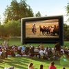 Picture of GYUEM 22 feet Projector Screen - Inflatable Outdoor and Indoor Theater Movie Screens - Includes Rope, Blower,Tent Stakes - Great for Outdoor Party Backyard Pool Fun