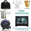 Picture of GYUEM 22 feet Projector Screen - Inflatable Outdoor and Indoor Theater Movie Screens - Includes Rope, Blower,Tent Stakes - Great for Outdoor Party Backyard Pool Fun