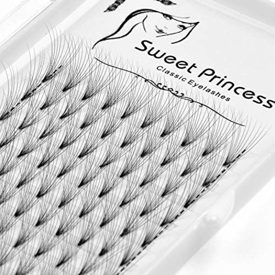 Picture of 12rows120pcs 10D Premade Volume Fans Eye Lashes Extensions Thickness 0.07mm D Curl Black Soft Individual False Eyelashes Makeup Fake Lashes Cluster 8-18mm to Choose (13MM)