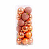 Picture of Christmas Ball Pendant, Decorative Shatterproof Christmas Tree Pendants Hanging 40mm Christmas Baubles Balls Ornaments Set Pack of 24 pcs (Orange Christmas Balls)