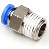 Picture of CEKER 1/4" NPT Push to Connect Fittings Air Fittings 6mm Tube Od Air Line Fittings Pneumatic Fittings Push in Connectors Air Hose Quick Connect Fittings 5Packs