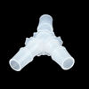 Picture of Feelers 3/8" Plastic Hose Barb Fitting Equal Barbed 3 Way Y Shaped for 3/8 ID Hose Polypropylene Plastic Pipe Connectors Boat Water Air Aquarium O2 Fuel (Pack of 10)