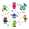 Picture of Runtoo Robots Wall Decals Educational Wall Art Stickers for Classroom Kids Boys Bedroom Wall Décor