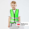 Picture of Salzmann 3M Children's High Visibility Safety Vest with Zipper | Made with 3M Reflective Material | Green