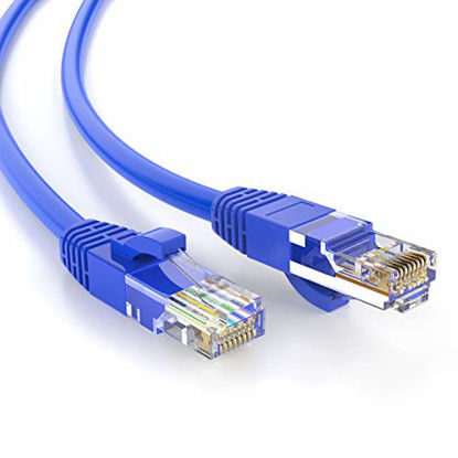 Picture of CableCreation 35 Feet CAT 5e Ethernet Patch Cable, RJ45 Computer Network Cord, Cat5/Cat5e/Cat6 LAN Cable UTP 24AWG+100% Copper Wire for PC, Mac, Laptop, PS3, PS4,Xbox,10.67m, Blue Color