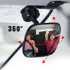 Picture of Automotive Interior Rearview Baby Mirror - Car Small Clip-On Adjustable Facing Back Rear View Seat Convex Mirror Clip on Car or Truck Sun Visor