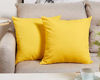 Picture of TangDepot Cotton Solid Throw Pillow Covers, 18" x 18" , Yellow