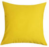 Picture of TangDepot Cotton Solid Throw Pillow Covers, 18" x 18" , Yellow