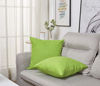 Picture of TangDepot Cotton Solid Throw Pillow Covers, 18" x 18" , Deep Green