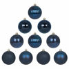 Picture of GameXcel 10Pcs Christmas Balls Ornaments for Xmas Tree - Shatterproof Christmas Tree Decorations Large Hanging Ball Navy Blue3.2 x 10 Pack