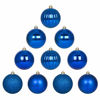 Picture of GameXcel 10Pcs Christmas Balls Ornaments for Xmas Tree - Shatterproof Christmas Tree Decorations Large Hanging Ball Blue3.2 x 10 Pack