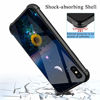 Picture of iPhone XR Case,Sunflower Moon Star Sky iPhone XR Cases for Girls,Tempered Glass Back Cover Anti Scratch Reinforced Corners Soft TPU Bumper Shockproof Case for iPhone XR Night Crescent