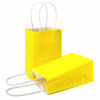 Picture of AZOWA Gift Bags Mini Kraft Paper Bags With Handles(Yellow, 25 Pcs)