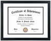 Picture of ELSKER&HOME 11x14 Diploma Frame, 8.5x11 Certificate&Document with Mat or 11x14 Inch Without Mat, Black Frames, Display Degree or Award Frames (Double Mat, White with Black Rim, 1 Pack)