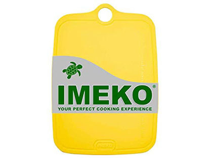 IMEKO TPU Cutting Board, BPA Free, Knife Friendly, Flexible, Dishwasher  Friendly, Space Saving, Ergonomic Design, Chopping Mat - Aqua Green - Size