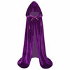 Picture of Makroyl Kids Velvet Cloak Cape With Hooded For Halloween Christmas Cosplay Costumes (Small, Purple)